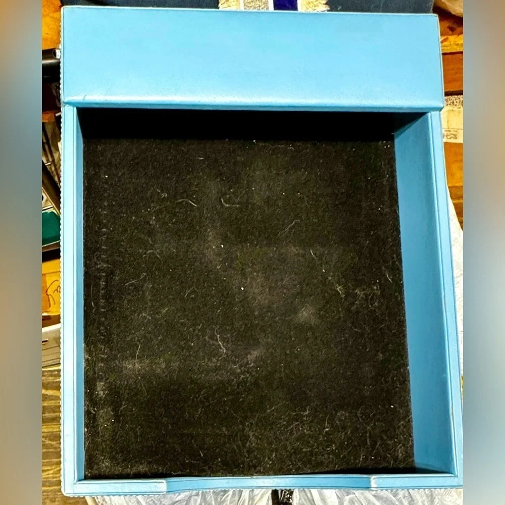 Levenger light blue “in box” leather with felt lining